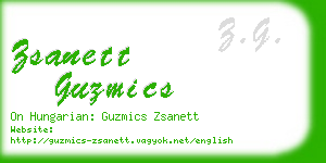 zsanett guzmics business card